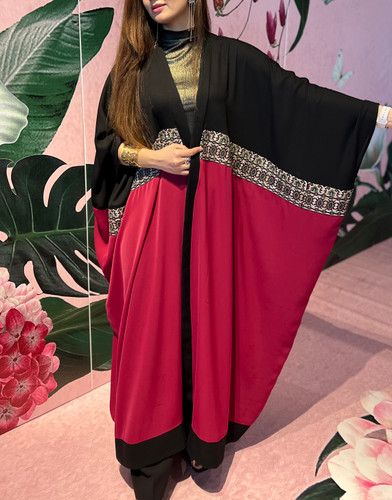 کرپ با سوزندوزی دستدوز ابریشم