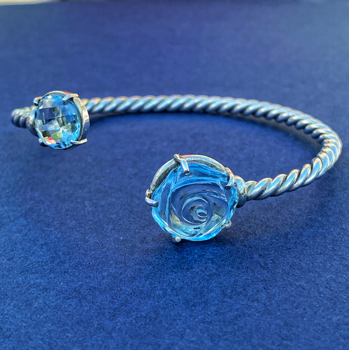 نقره ۹۲۵ با سنگاصل بلوتوپاز