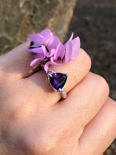 نقره ۹۲۵ با سنگ اصل آمیتیس